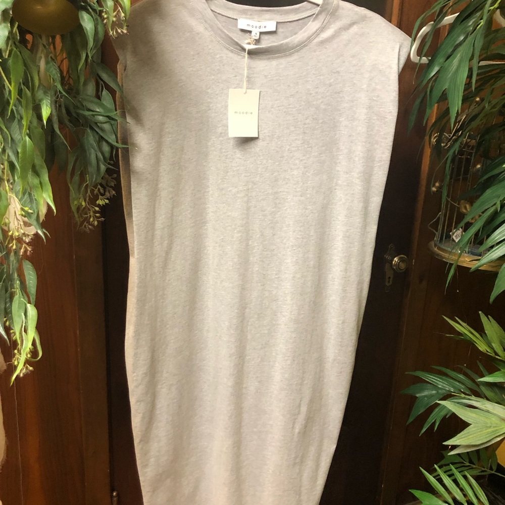 Moodie Gray Tunic Comfy Dress